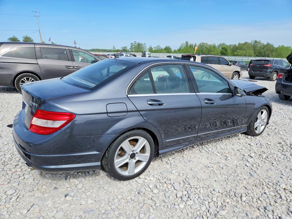 2011 Mercedes-benz C class VIN WDDGF8BB0BR137809 COPART salvage auction — FRONT END, Mi - Certificate Of Title, sold $800 on 2026-07-16 (photo 3)