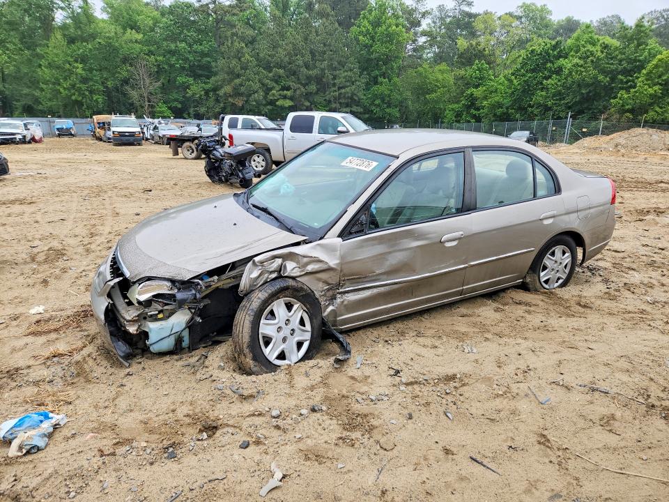 2003 Hond Civic VIN 2HGES16593H597966 COPART salvage auction — FRONT END, S1, sold $250 on 2026-07-28 (photo 1)
