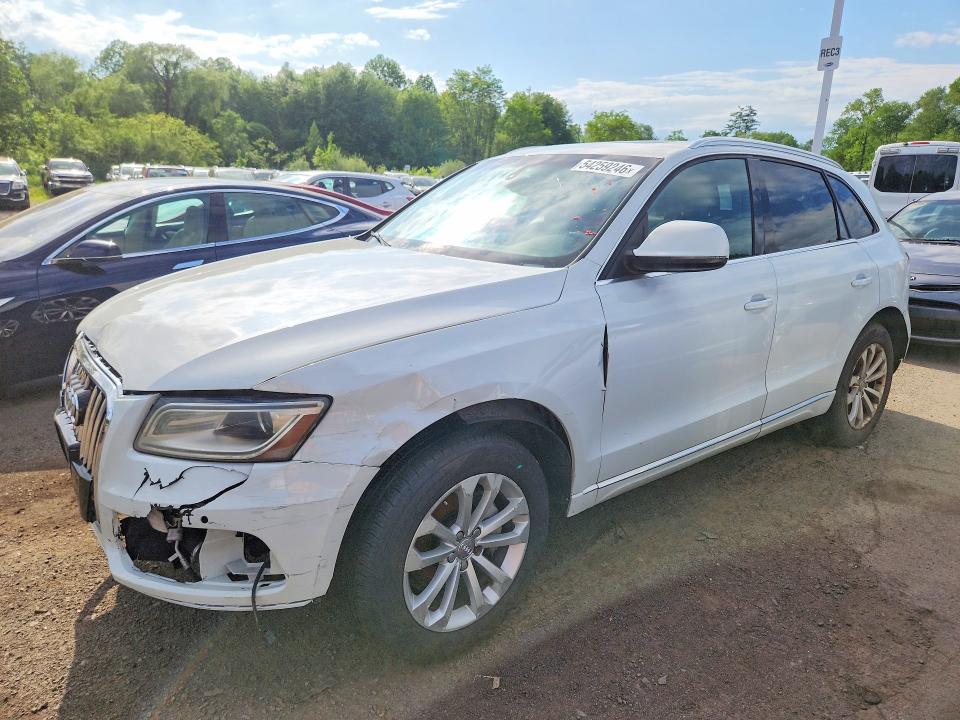 2014 Audi Q5 VIN WA1LFAFP4EA004487 COPART salvage auction — FRONT END, Ma - Certificate Of Title, sold $2,150 on 2026-07-21 (photo 1)