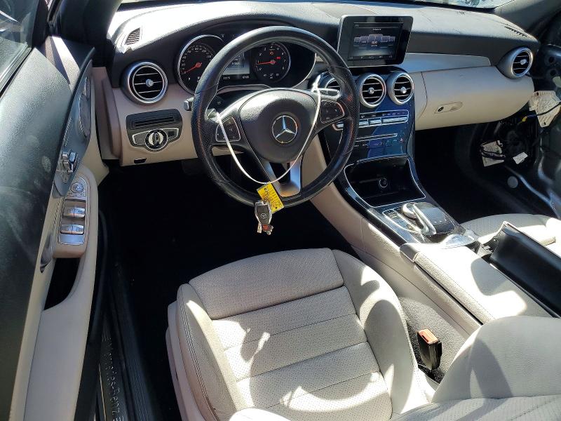 2017 Mercedes-benz C class VIN WDDWK4JB9HF428191 COPART salvage auction — FRONT END, Ca - Salvage Certificate, sold $6,400 on 2026-08-06 (photo 8)