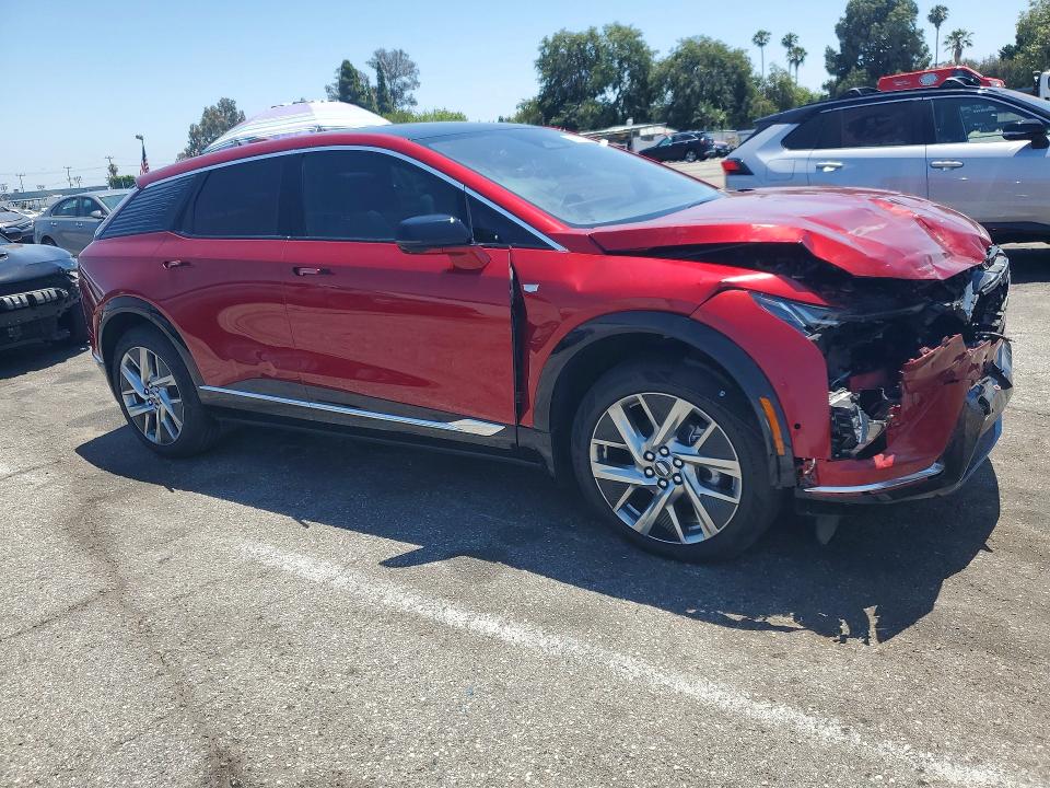 2025 Cadillac Optiq luxu VIN 3GYK3BMRXSS267902 COPART salvage auction — FRONT END, Ca - Salvage Certificate (P), sold $16,300 on 2026-07-24 (photo 4)