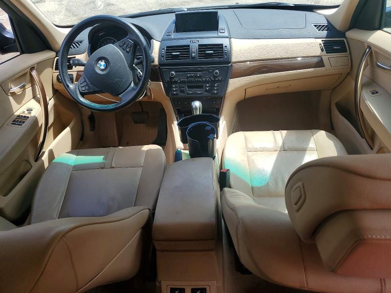 2010 BMW X3 VIN WBXPC9C43AWJ39663 COPART salvage auction — REAR END, Md - Cert Of Salvage > 75% Damage, sold $825 on 2026-07-14 (photo 8)