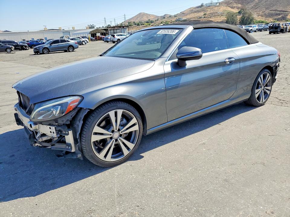 2017 Mercedes-benz C class VIN WDDWK4JB9HF428191 COPART salvage auction — FRONT END, Ca - Salvage Certificate, sold $6,400 on 2026-08-06 (photo 1)