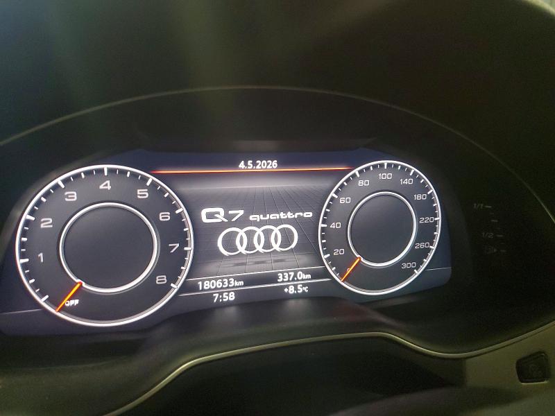 2017 Audi Q7 VIN WA1WAAF77HD024215 COPART salvage auction — VANDALISM, Ns - Salvage Title, sold $350 on 2026-07-30 (photo 9)