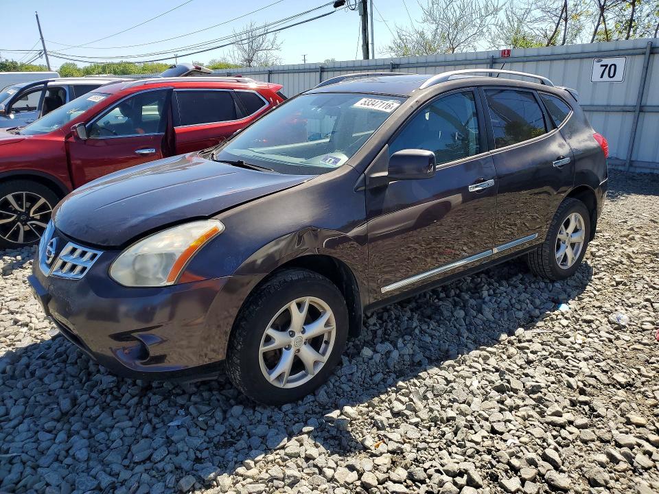 2011 Niss Rogue VIN JN8AS5MV9BW306913 COPART salvage auction — MINOR DENT/SCRATCHES, CT, sold $450 on 2026-08-12 (photo 1)
