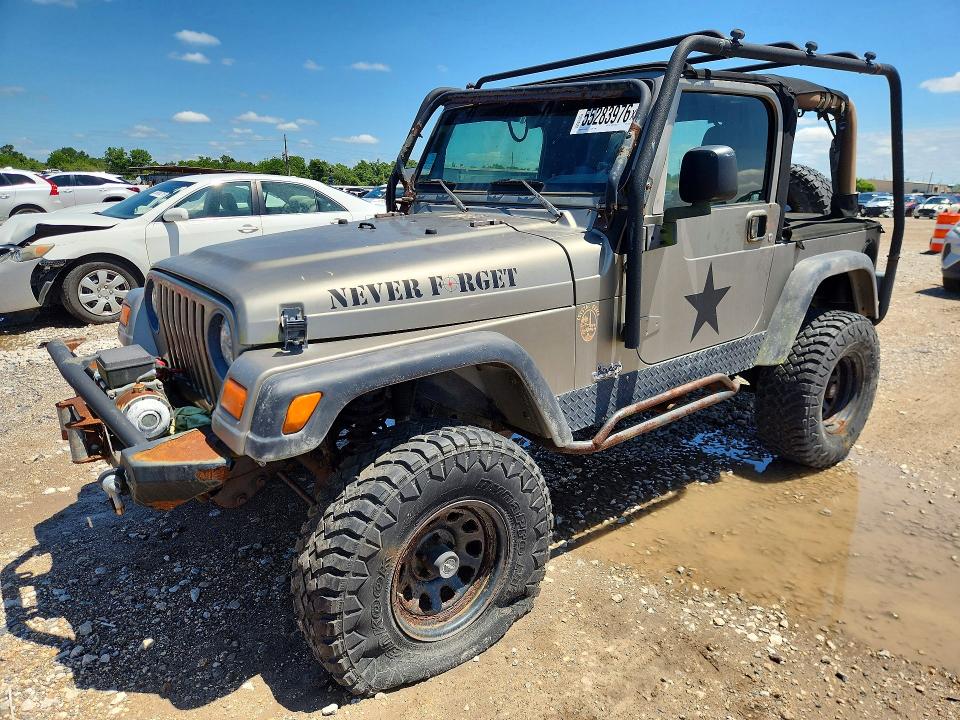 2006 Jeep Wrangler / VIN 1J4FA29196P716727 COPART salvage auction — NORMAL WEAR, Tx - Certificate Of Title (P), sold $2,600 on 2026-07-09 (photo 1)