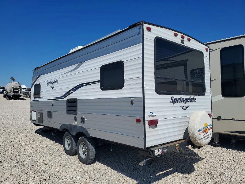 2020 Keystone rv Springdale VIN 4YDT2012XLG100364 COPART salvage auction — HAIL, CA - SALVAGE CERTIFICATE, sold $850 on 2026-07-09 (photo 3)