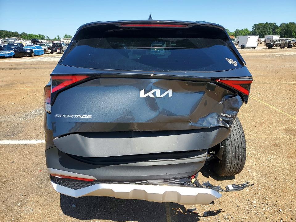 2024 Kia Sportage VIN KNDPVCDGXR7155586 COPART salvage auction — REAR END, Tx - Salvage Vehicle Title, sold $8,600 on 2026-07-04 (photo 6)