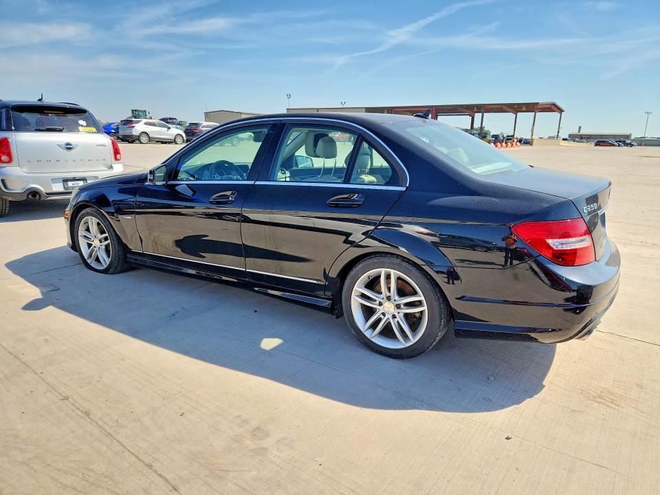 2012 Mercedes-benz C class VIN WDDGF4HB6CR203295 COPART salvage auction — MECHANICAL, Al - Certificate Of Title (P), sold $1,150 on 2026-07-13 (photo 2)