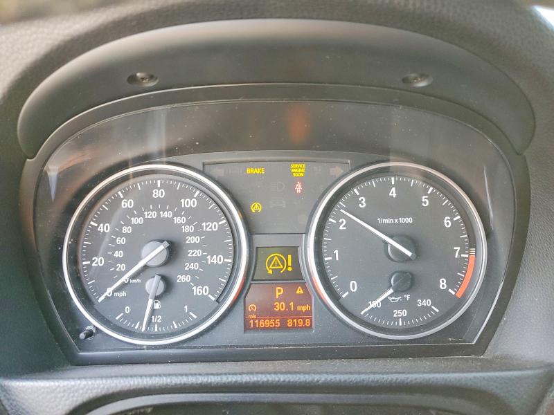 2011 BMW 3 series VIN WBADW7C56BE443689 COPART salvage auction — FRONT END, Tn - Salvage Certificate, sold $750 on 2026-08-03 (photo 9)