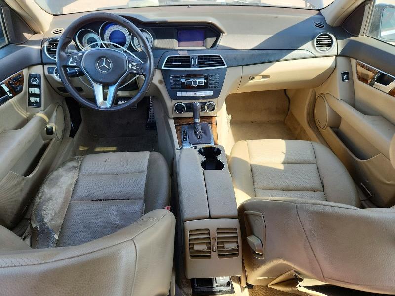 2012 Mercedes-benz C class VIN WDDGF4HB6CR203295 COPART salvage auction — MECHANICAL, Al - Certificate Of Title (P), sold $1,150 on 2026-07-13 (photo 8)