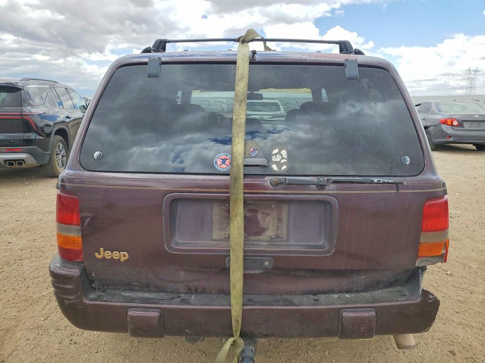 1996 Jep Cherokee VIN 1J4GZ78S7TC291287 COPART salvage auction — REAR END, AQ, sold $200 on 2026-08-17 (photo 6)