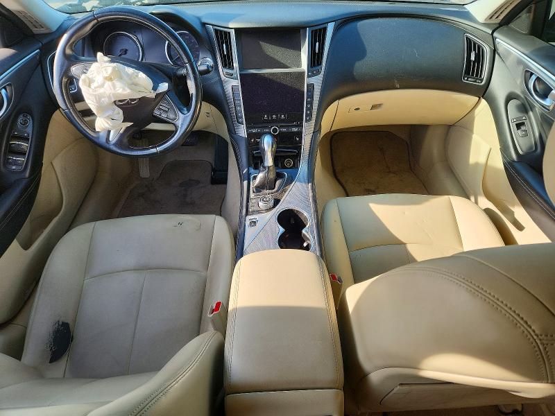 2015 Infiniti Q50 VIN JN1BV7AP3FM355022 COPART salvage auction — FRONT END, Tx - Salvage Vehicle Title, sold $750 on 2026-07-09 (photo 8)