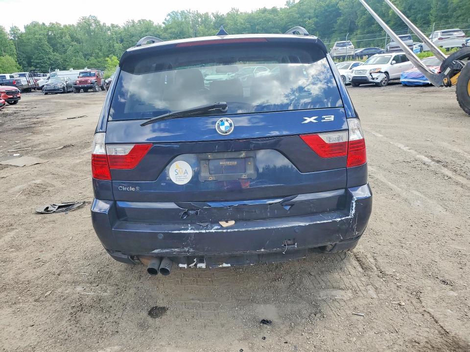 2010 BMW X3 VIN WBXPC9C43AWJ39663 COPART salvage auction — REAR END, Md - Cert Of Salvage > 75% Damage, sold $825 on 2026-07-14 (photo 6)
