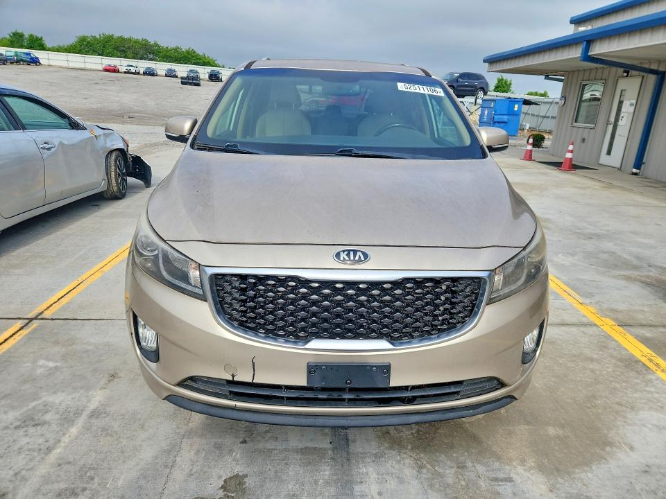 2015 Kia SEDONA VIN KNDMC5C13F6020954 COPART salvage auction — NORMAL WEAR, Ky - Red Rebuilt Flood, sold $1,250 on 2026-07-09 (photo 5)