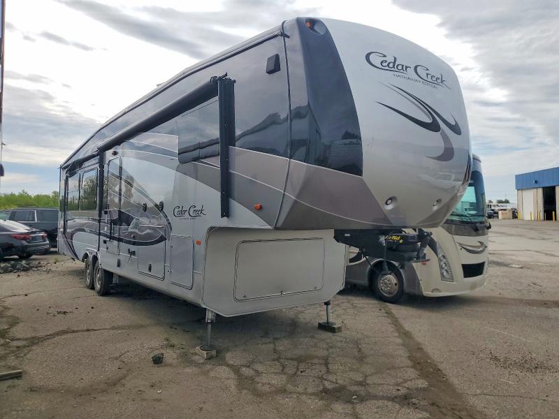 2018 Cedar creek 5th wheel VIN 4X4FCRM24JS220226 COPART salvage auction — SIDE, MI - CERTIFICATE OF TITLE, sold $21,100 on 2026-07-28 (photo 1)