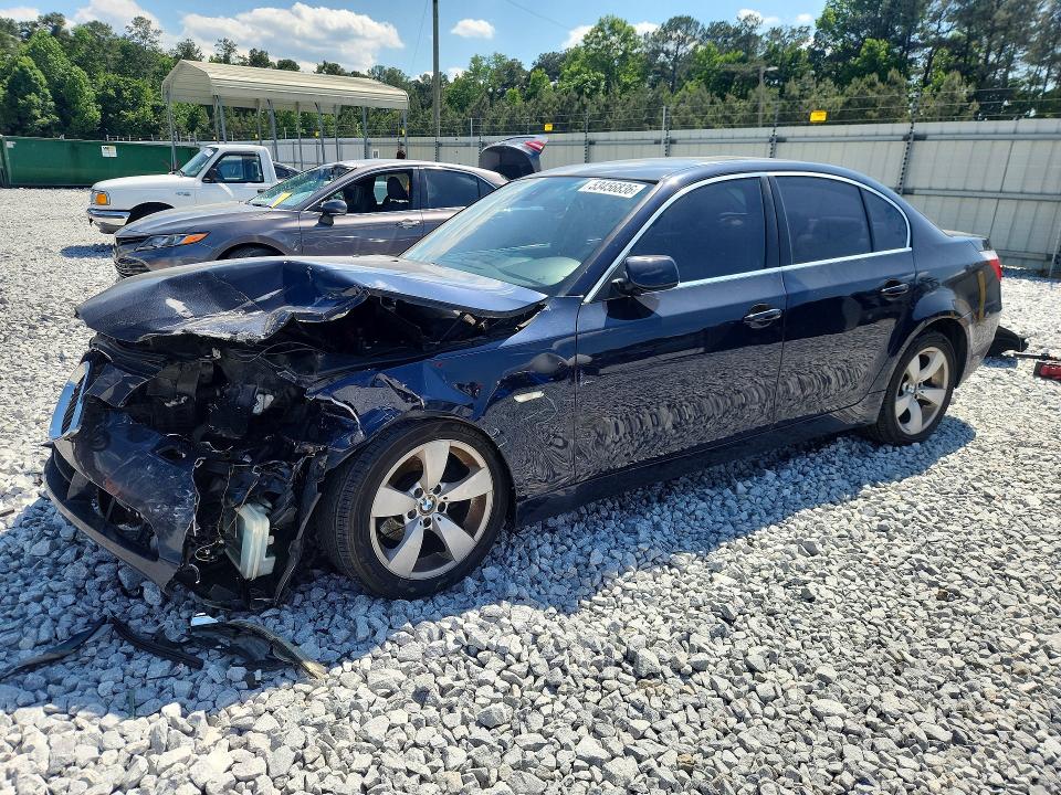 2007 BMW 5 series VIN WBANE53507CY07233 COPART salvage auction — FRONT END, GA - CERT OF TITLE-SALVAGE, sold $350 on 2026-07-09 (photo 1)