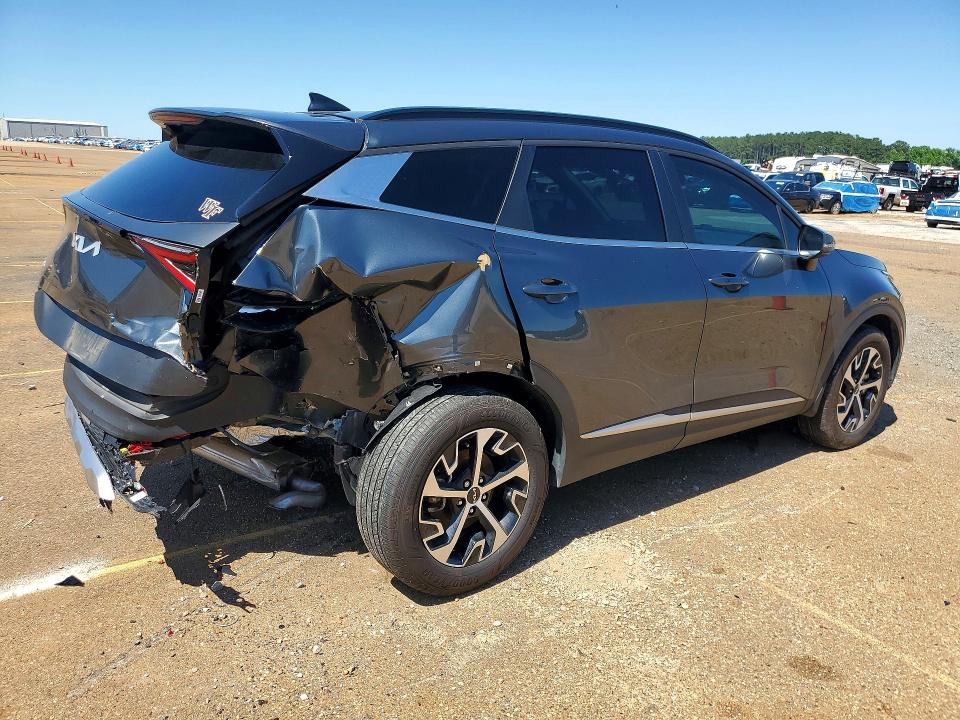 2024 Kia Sportage VIN KNDPVCDGXR7155586 COPART salvage auction — REAR END, Tx - Salvage Vehicle Title, sold $8,600 on 2026-07-04 (photo 3)