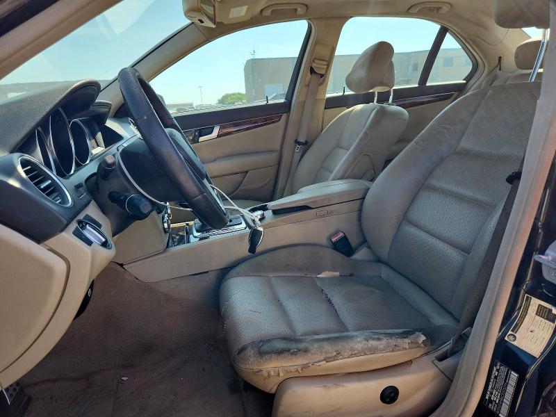 2012 Mercedes-benz C class VIN WDDGF4HB6CR203295 COPART salvage auction — MECHANICAL, Al - Certificate Of Title (P), sold $1,150 on 2026-07-13 (photo 7)