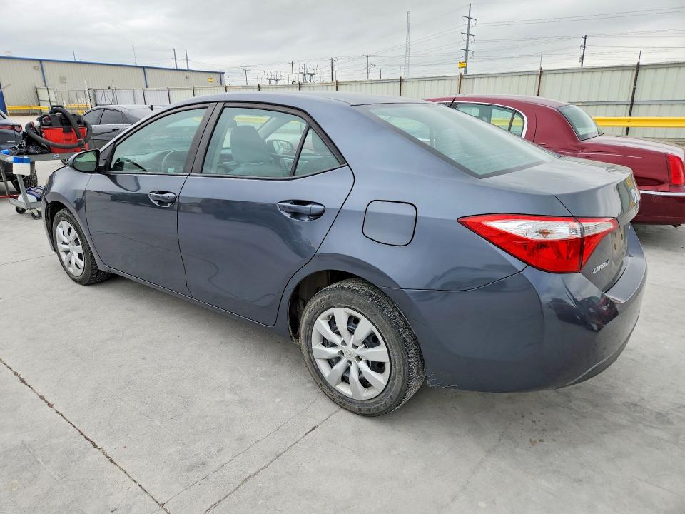 2016 Toyota Corolla VIN 5YFBURHE2GP413264 COPART salvage auction — HAIL, Tx - Certificate Of Title, sold $200 on 2026-07-14 (photo 2)