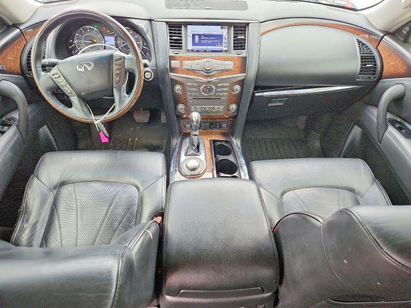 2012 Infiniti Qx56 VIN JN8AZ2NE3C9018216 COPART salvage auction — REAR END, Tx - Salvage Vehicle Title, sold $175 on 2026-07-23 (photo 8)