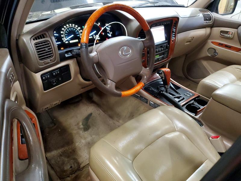 2002 Lexus Lx470 VIN JTJHT00W723516093 COPART salvage auction — MINOR DENT/SCRATCHES, NH - CERTIFICATE OF TITLE, sold $5,400 on 2026-07-31 (photo 8)