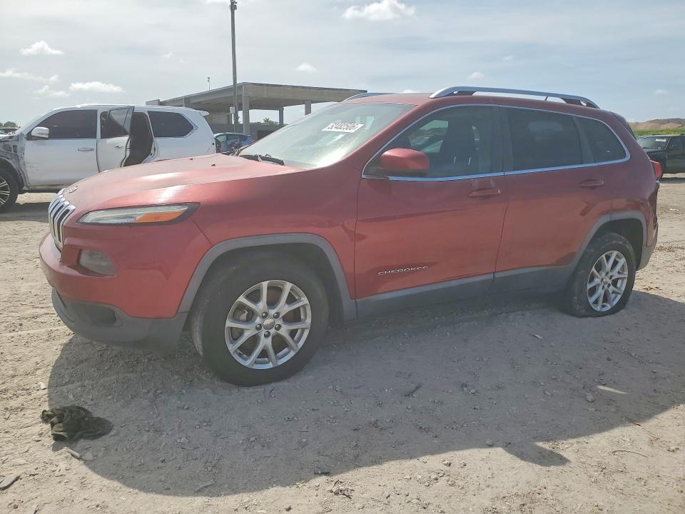 2015 Jeep Cherokee VIN 1C4PJMCB3FW739076 COPART salvage auction — FRONT END, Fl - Certificate Of Title, sold $1,050 on 2026-07-09 (photo 1)