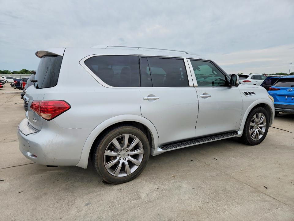 2012 Infiniti Qx56 VIN JN8AZ2NE3C9018216 COPART salvage auction — REAR END, Tx - Salvage Vehicle Title, sold $175 on 2026-07-23 (photo 3)