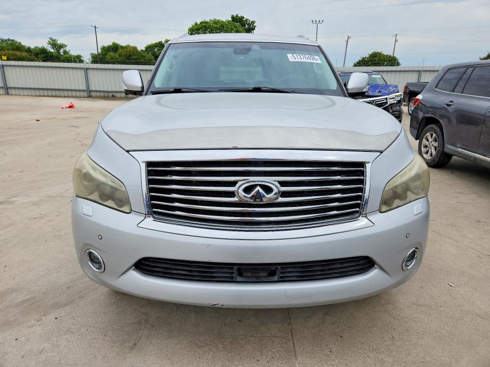 2012 Infiniti Qx56 VIN JN8AZ2NE3C9018216 COPART salvage auction — REAR END, Tx - Salvage Vehicle Title, sold $175 on 2026-07-23 (photo 5)
