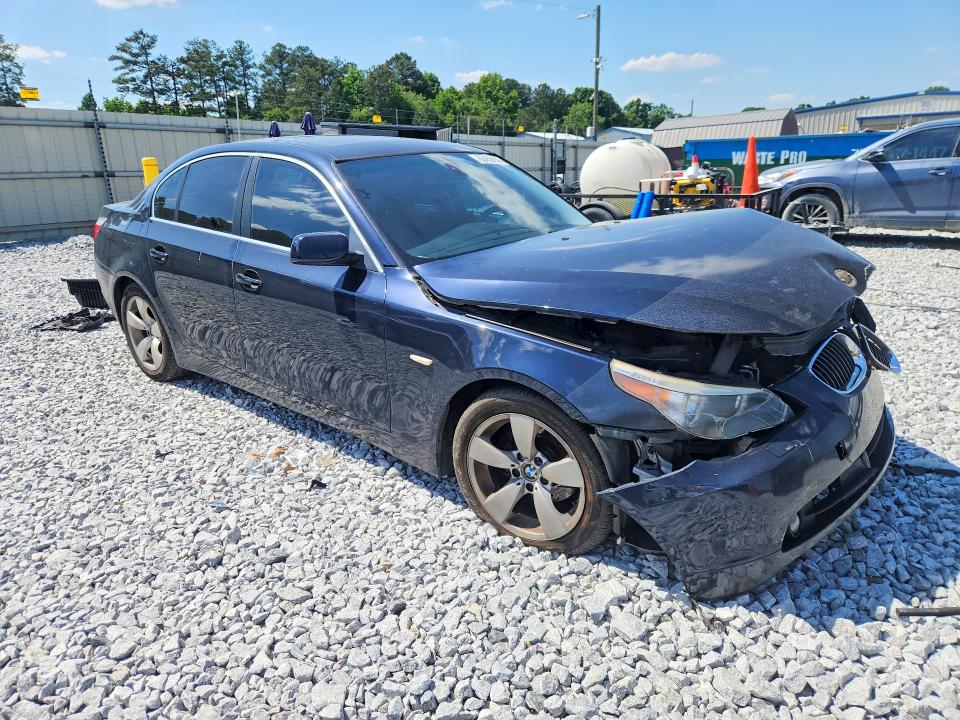 2007 BMW 5 series VIN WBANE53507CY07233 COPART salvage auction — FRONT END, GA - CERT OF TITLE-SALVAGE, sold $350 on 2026-07-09 (photo 4)