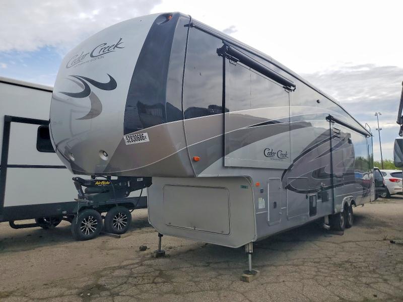 2018 Cedar creek 5th wheel VIN 4X4FCRM24JS220226 COPART salvage auction — SIDE, MI - CERTIFICATE OF TITLE, sold $21,100 on 2026-07-28 (photo 2)
