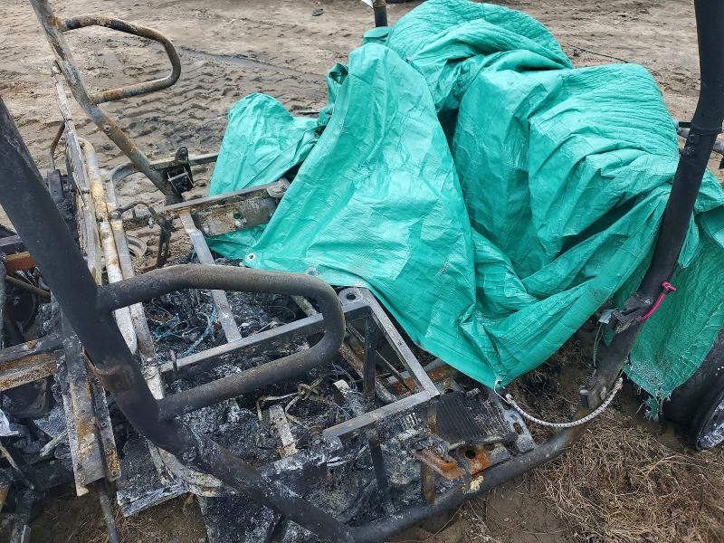 2021 Hisun Sector 750 VIN LWGMDWZ0XMA000082 COPART salvage auction — BURN, NF, sold $100 on 2026-07-07 (photo 5)