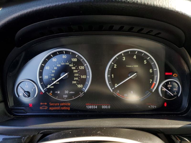 2013 BMW 5 series VIN WBAFR9C57DDX79792 COPART salvage auction — DAMAGE HISTORY, Ca - Dlr/Dis/Exp Only Salvage Title, sold $950 on 2026-07-02 (photo 9)