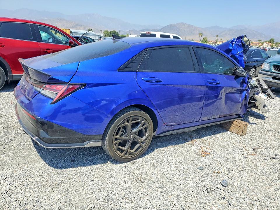 2024 Hyundai Elantra VIN KMHLR4DF8RU813502 COPART salvage auction — FRONT END, Ca - Certificate Of Title, sold $950 on 2026-07-14 (photo 3)