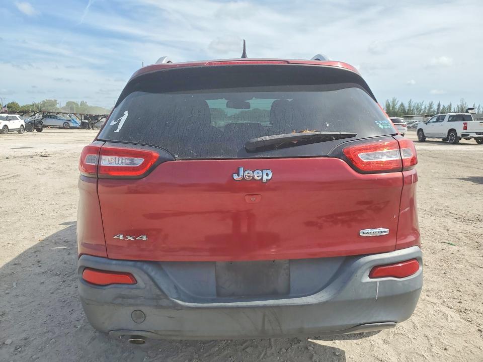 2015 Jeep Cherokee VIN 1C4PJMCB3FW739076 COPART salvage auction — FRONT END, Fl - Certificate Of Title, sold $1,050 on 2026-07-09 (photo 6)