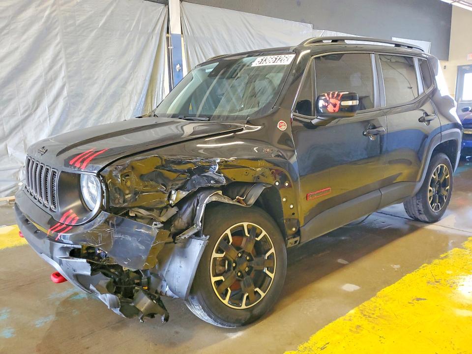 2023 Jeep Renegade VIN ZACNJDC16PPP30138 COPART salvage auction — FRONT END, In - Certificate Of Title, sold $8,400 on 2026-07-02 (photo 1)