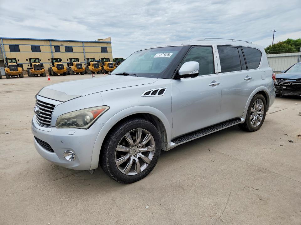 2012 Infiniti Qx56 VIN JN8AZ2NE3C9018216 COPART salvage auction — REAR END, Tx - Salvage Vehicle Title, sold $175 on 2026-07-23 (photo 1)