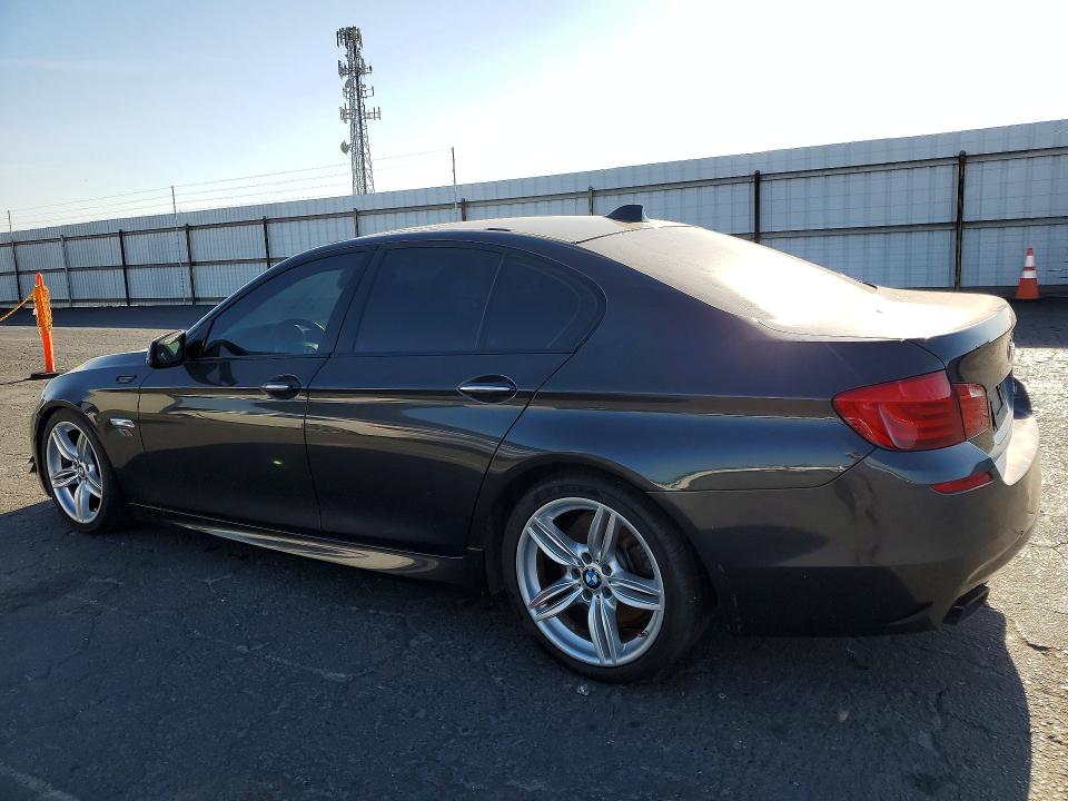 2013 BMW 5 series VIN WBAFR9C57DDX79792 COPART salvage auction — DAMAGE HISTORY, Ca - Dlr/Dis/Exp Only Salvage Title, sold $950 on 2026-07-02 (photo 2)