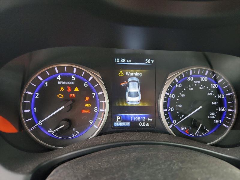 2015 Infiniti Q50 VIN JN1BV7AP3FM355022 COPART salvage auction — FRONT END, Tx - Salvage Vehicle Title, sold $750 on 2026-07-09 (photo 9)