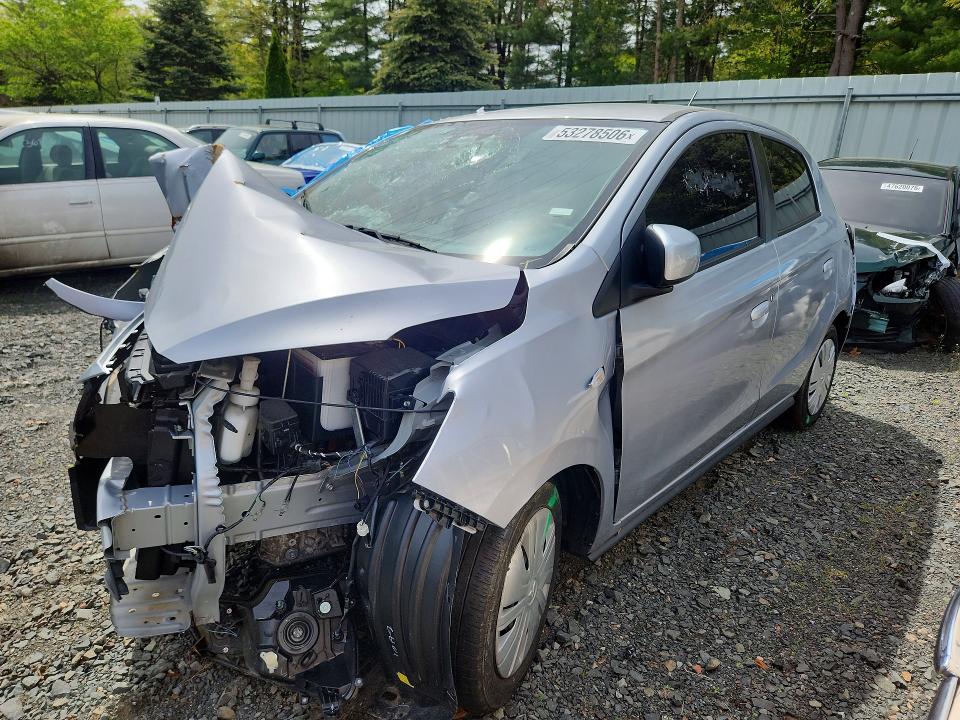 2024 Mitsubishi Mirage VIN ML32AUHJ4RH017038 COPART salvage auction — FRONT END, Fl - Certificate Of Destruction, sold $1,800 on 2026-07-30 (photo 1)