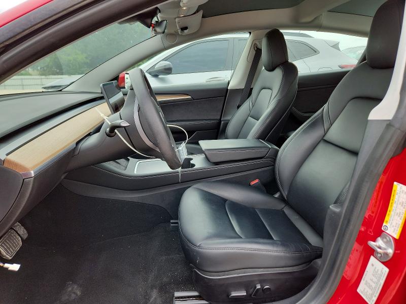 2021 Tesla Model 3 VIN 5YJ3E1EB0MF048913 COPART salvage auction — NORMAL WEAR, Tx - Certificate Of Title, sold $17,500 on 2026-07-14 (photo 7)