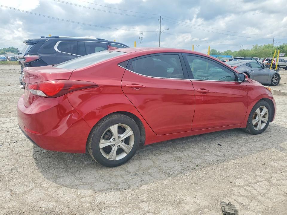 2016 Hyundai Elantra VIN KMHDH4AE7GU624453 COPART salvage auction — FRONT END, In - Cert Of Title-Salvage Title, sold $650 on 2026-07-31 (photo 3)