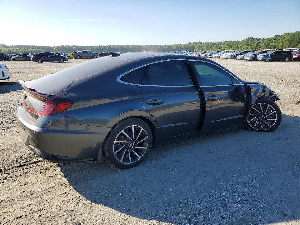 2022 Hyundai Sonata VIN KMHL34J25NA195652 COPART salvage auction — FRONT END, Ga - Certificate Of Title (P), sold $4,150 on 2026-07-15 (photo 3)