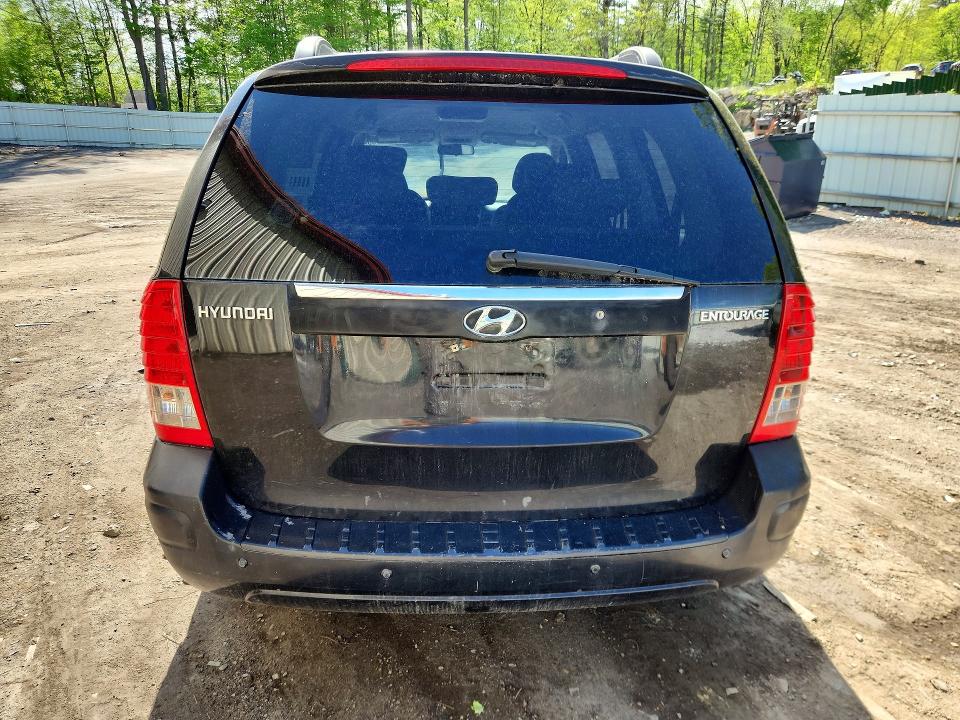 2008 Hyundai Entourage VIN KNDMC233386047655 COPART salvage auction — Burn Engine, VT - CERT OF TITLE-SALVAGE VEHICLE, sold $175 on 2026-07-27 (photo 6)