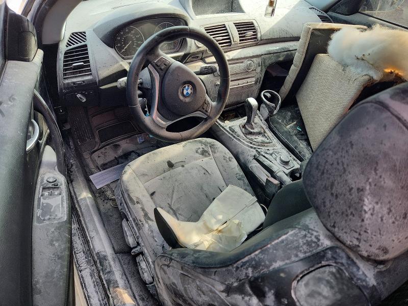 2013 BMW 1 series VIN WBAUP9C58DVS95279 COPART salvage auction — INTERIOR BURN, Ut - Salvage Certificate, sold $325 on 2026-07-10 (photo 8)