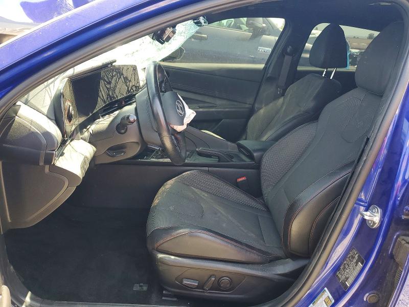 2024 Hyundai Elantra VIN KMHLR4DF8RU813502 COPART salvage auction — FRONT END, Ca - Certificate Of Title, sold $950 on 2026-07-14 (photo 7)