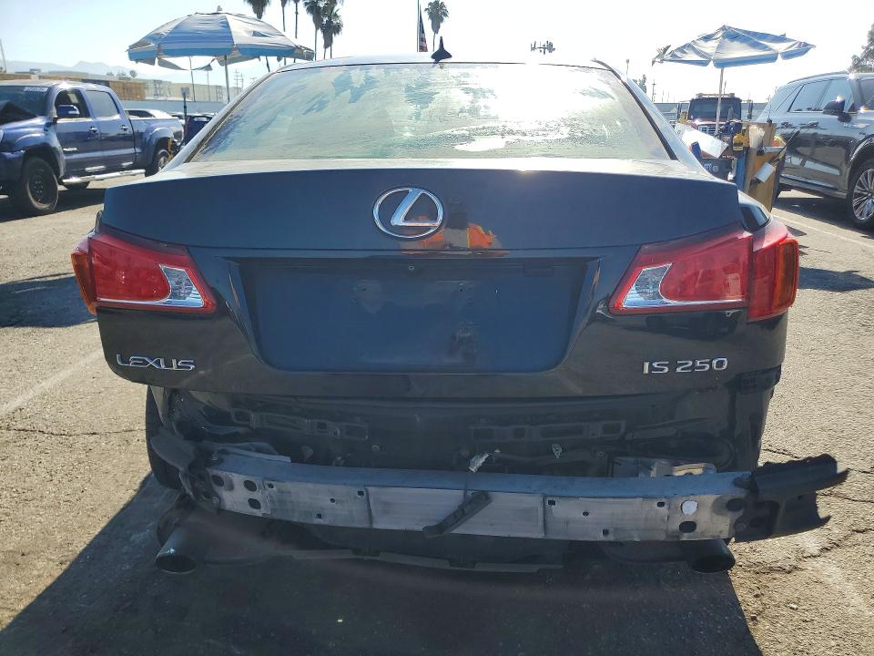 2009 Lexus Is VIN JTHBK262695089658 COPART salvage auction — REAR END, Ca - Salvage Certificate, sold $450 on 2026-07-02 (photo 6)