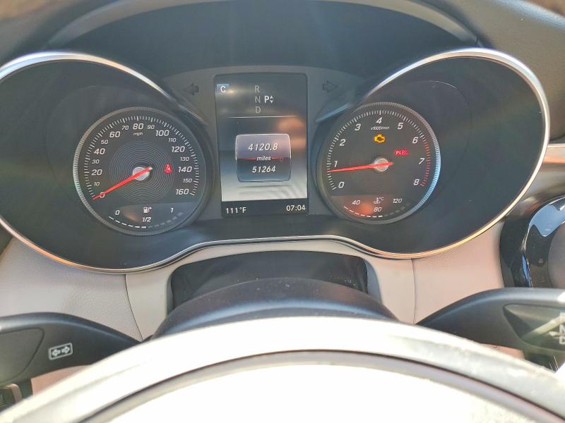 2017 Mercedes-benz C class VIN WDDWK4JB9HF428191 COPART salvage auction — FRONT END, Ca - Salvage Certificate, sold $6,400 on 2026-08-06 (photo 9)