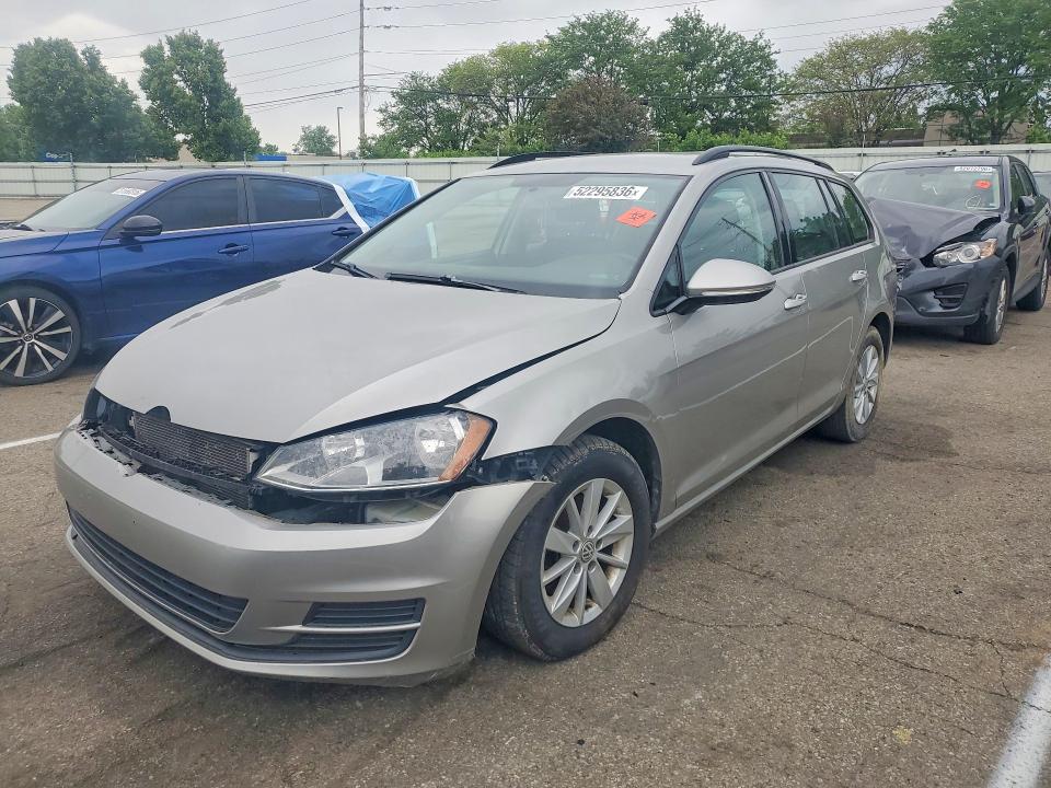 2016 Volkswagen Golf VIN 3VWC17AU9GM513921 COPART salvage auction — FRONT END, Va - Certificate Of Title, sold $1,500 on 2026-07-08 (photo 1)