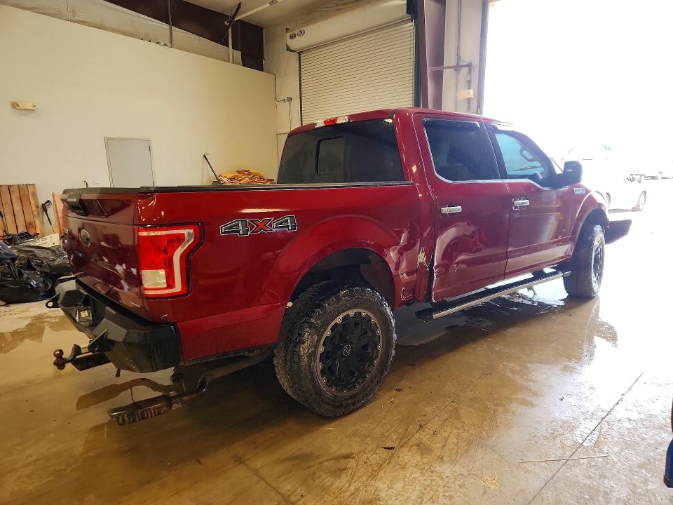 2016 Ford F150 VIN 1FTEW1EF9GFA95608 COPART salvage auction — FRONT END, Tx - Certificate Of Title, sold $5,300 on 2026-07-02 (photo 3)